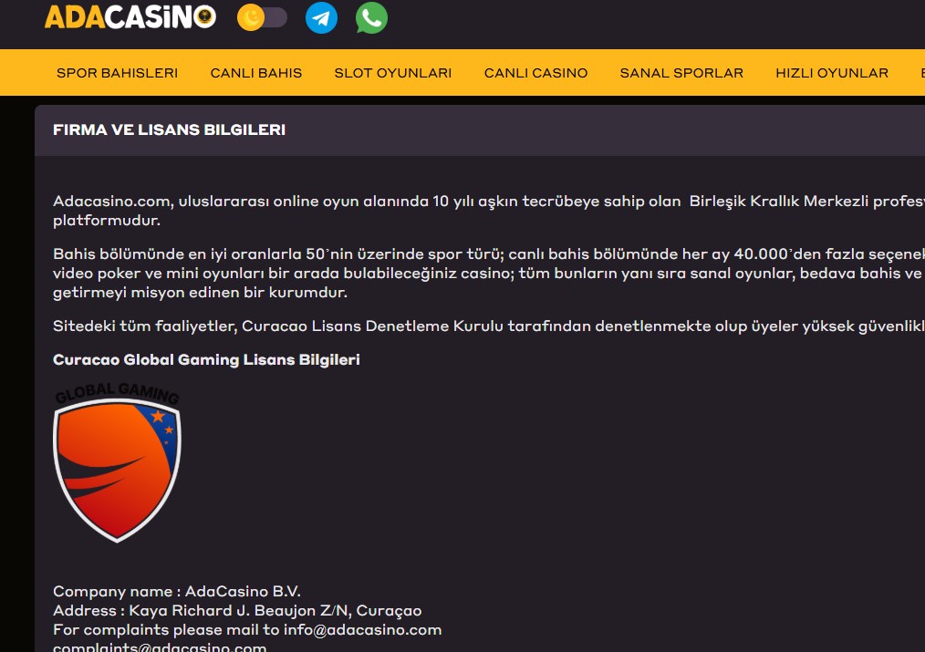 Adacasino İnstagram